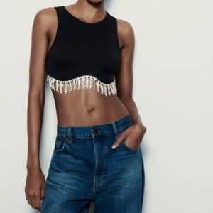 Zara Seamless Rhinestone Top
